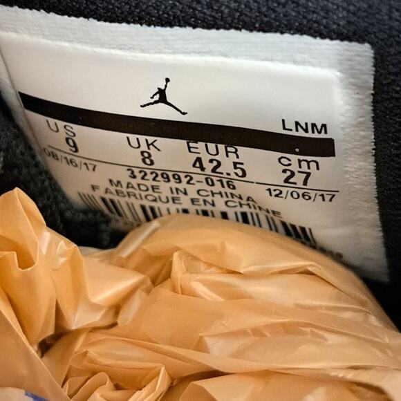 Nike Air Jordan 6 Rings SPACE JAM Black Blue 322992-016 Men's Shoes Size 9 - Picture 14 of 15